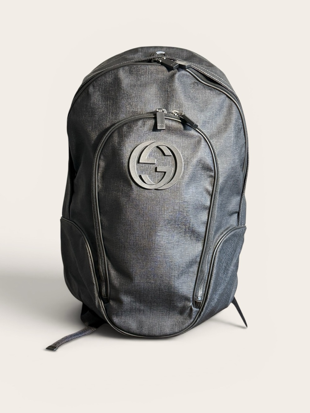 Gucci Men's Logo Backpack with Front Pocket